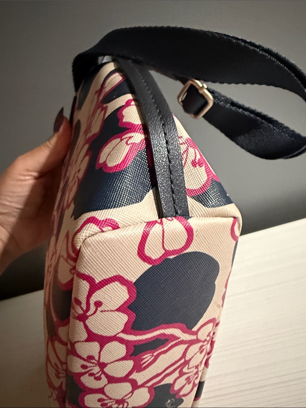 Radley London Blossom Shoulder Bag w/a playful pink & blue floral blossom $268 - Picture 5 of 10